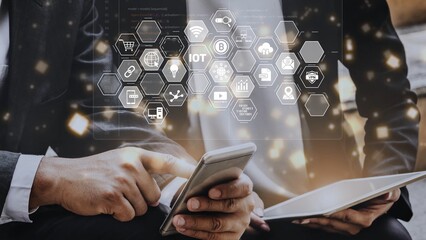 AI and IoT form an intelligent digital infrastructure linking data, connectivity, analytics, blockchain, cloud, and security systems in a seamless network. Marrow