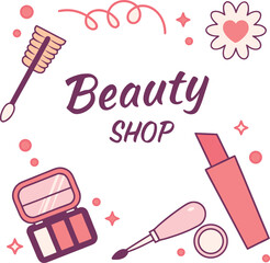 set of icons for cream 