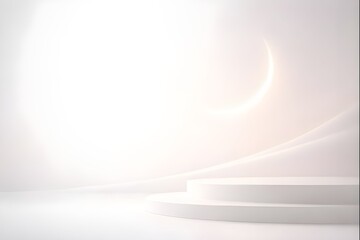 Serene light in minimalist space
