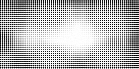 Dotted gradient halftone background. Horizontal seamless dotted pattern in pop art style. Abstract modern stylish texture
