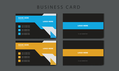 Professional business card template, Minimalist, Business Card Design, Template,  with Abstract  Card.