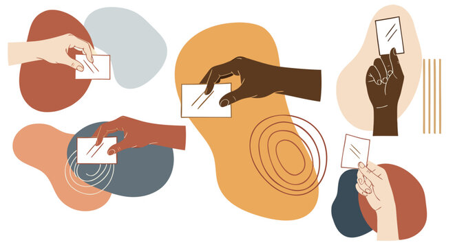 Abstract Boho 15th Amendment Voting Illustration