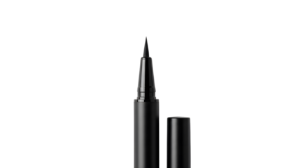 Black Eyeliner Pen Product Shot Isolated on White Background