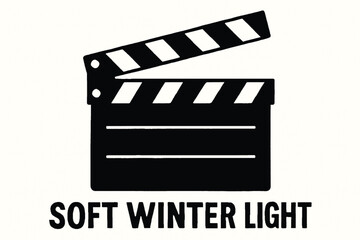 Film clapperboard silhouette