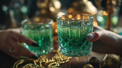 Irish Holiday Celebration with Green Drinks No Faces