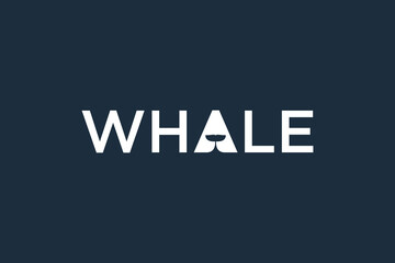 Obraz premium Whale design element vector with modern creative concept idea