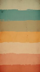 Retro Striped Background Vintage Color Palette Horizontal Stripes.