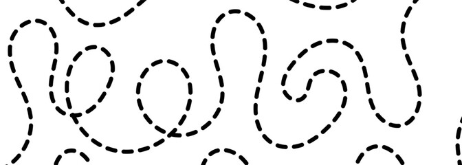 Abstract wavy dashed line background , outline curved lines shapes pattern with bold wave lines | EDITABLE STROKE . Modern, dynamic, and creative illustration perfect for graphic projects, textures