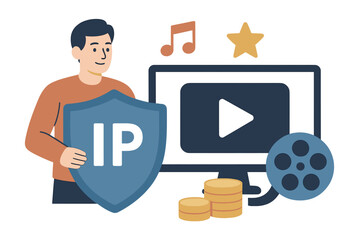 IP protects entertainment content, ensuring creators keep control over distribution and profits