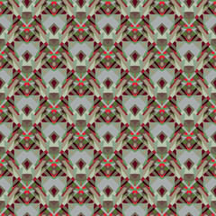 op art geometric seamless pattern, ornament, modern abstract background, fashion print, original vector decoration