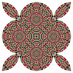 op art creative pattern, ornament, modern abstract floral background, original vector decoration