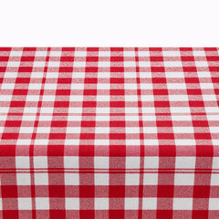Vichy red and white background check textures set with tartan, plaid tablecloth, buffalo cloth, gingham illustration