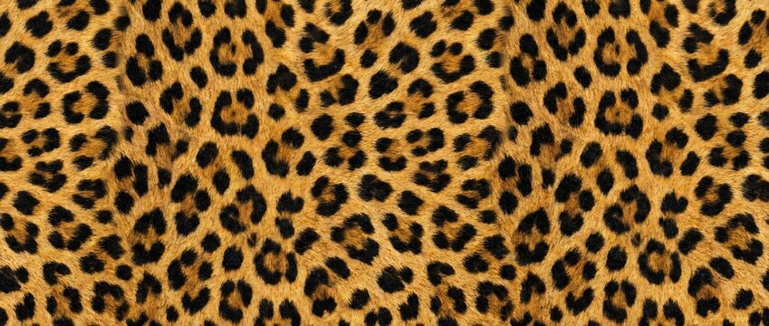 Close up texture of leopard fur pattern background