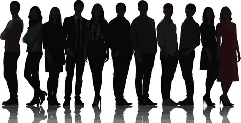 Large Vector Silhouette Collection of Diverse Families Parents and Children Holding Hands Walking Playing and Sitting Together on White Background (20 words)