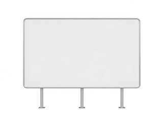 Modern white tv screen isolated on transparent background