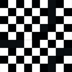 Black and white diamond checker pattern, clean geometric design, seamless background