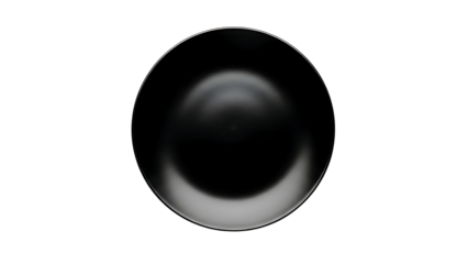 Black Spherical Object on Checkered Background
