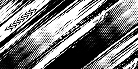 Black tire tread marks, wheel texture, tire marks - auto racing, motocross, vector illustration.