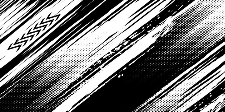 Black tire tread marks, wheel texture, tire marks - auto racing, motocross, vector illustration.