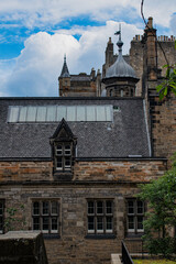 Edinburgh, Scotland, United Kingdom: roofs, palaces and the old town skyline, a glimpse of the ancient capital city