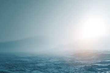 Abstract Winter Nature with Ethereal Light