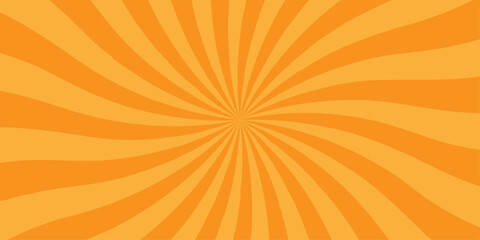 retro sunlight rays background layout. vintage sunrise sunbeam element spiral striped. Vector rays colorful radiating circus backdrop. Radial beam sunrise or sunset light retro design illustration. © coal digger