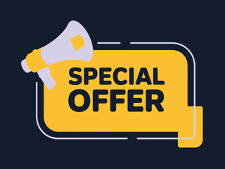Special Offer Announcement with Megaphone