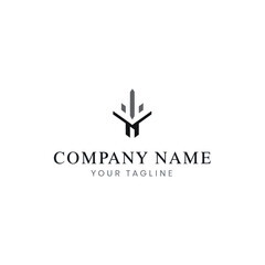 Obraz premium Corporate Logo Design Template with Letter.