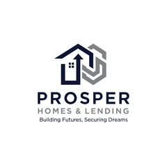 Prosper Homes Lending Logo Design Concept.