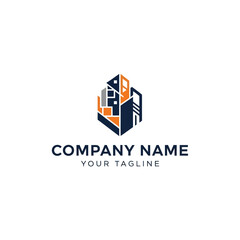 Obraz premium Modern 3D Company Logo Design Template.