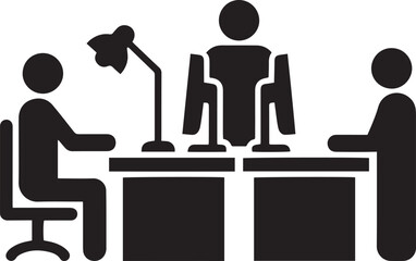 Business people silhouettes icon vector illustration