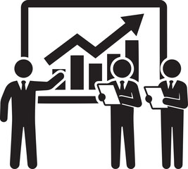 Businessman with house and rising business graph representing real estate investment and finance concept