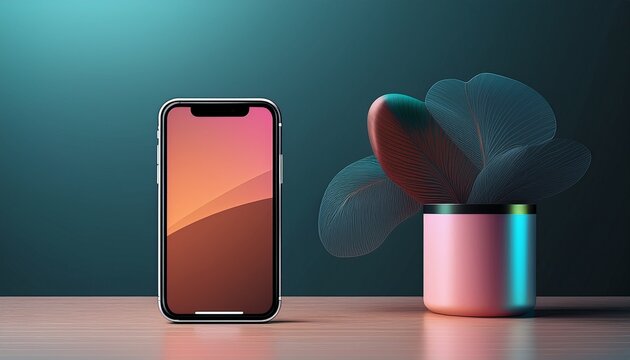 isolated mobile technology design mockup featuring smartphone devices for presentation - Powered by Adobe