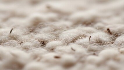 Macro Texture of Organic Raw Cotton Fabric for Sustainable Fashion