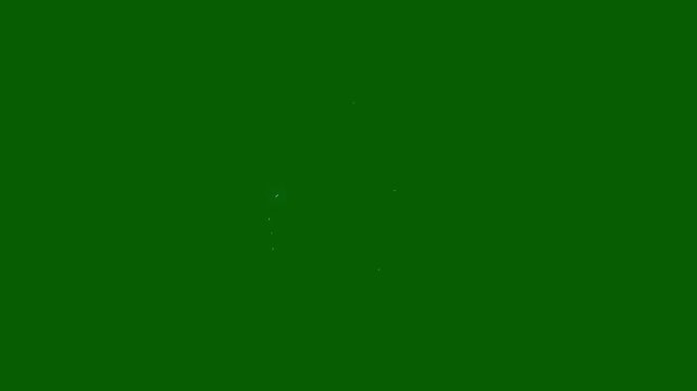 Flash FX Comic Thunderbolt Strike, Electric Lightning Cartoon Animation, Blue Energy Explosion, 4K Hand Drawn Visual FX, Overlay Green Screen, Alpha Channel Included