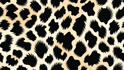 An captivating abstract african leopard animal fur skin pattern print, showcasing the wild elegance and distinctive spots of an exotic african feline © Merisca