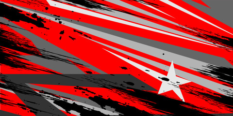 vector racing background design with unique line patterns and bright colors with star and circle effects