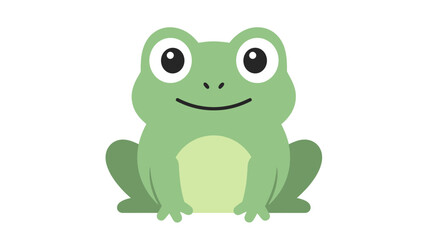 Fototapeta premium Cute Frog Illustration - Cartoon Animal Character