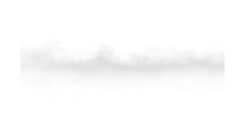 Ethereal white smoke fog mist rising on black background for atmospheric overlay effect Mysterious vapor cloud stream © PNG
