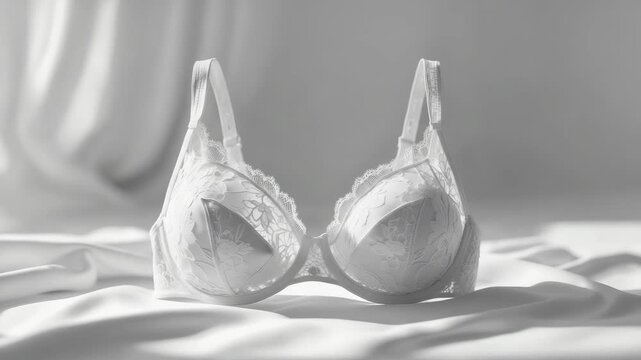 Choosing a white bra for special occasions in a bright room