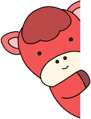 2026 병오년 새해 말의해 말 붉은말 붉은말의해 말캐릭터 말스티커 새해캐릭터 말 일러스트 붉은말일러스트 말띠 붉은 말띠 일러스트 새해 동물