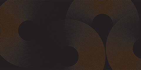 Modern gold diagonal rounded lines pattern.Horizontal banner template. Suitable for covers, posters, vector ilustration eps 10