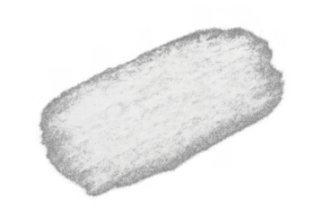 White chalk pencil drawing smudge texture on transparent background