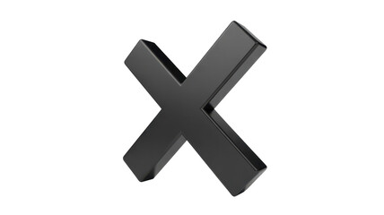 Obraz premium Black X Symbol