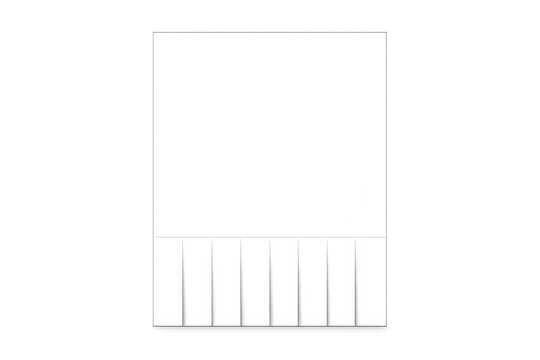 White tear-off flyer with blank advertisement and customizable tabs for notice and message template