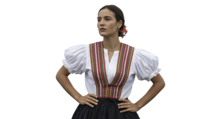 Woman in traditional folk costume