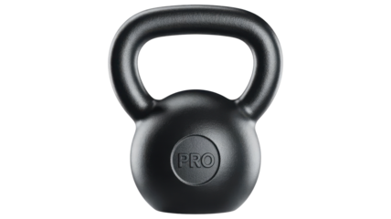 Black kettlebell weight for fitness