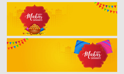 Happy Makar Sankranti holiday India festival background