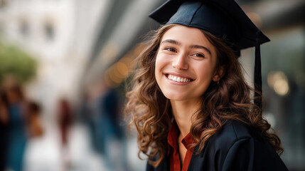 Faceless celebrating graduation joyful person cap outdoors achievement moment educational success appreciation academic gratitude display accomplishment recognition scene