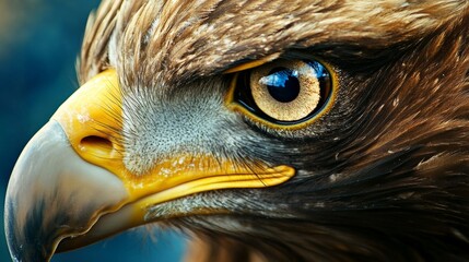 Eagle eye, a powerful and focused expression. generative ai